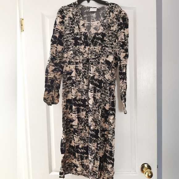 Vila Rouge Dress size 38 europe Medium Black and cream - Picture 4 of 12